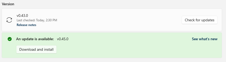 PowerToys Aktualisieren