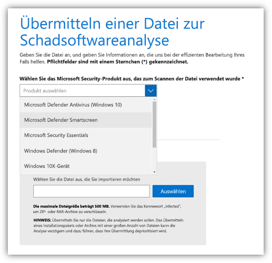 Windows-Sicherheit, Microsoft Defender SmartScreen-Steuerelemente.