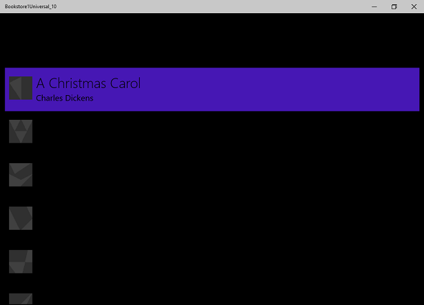 Screenshot der Windows 10-App ohne explizite Änderungen