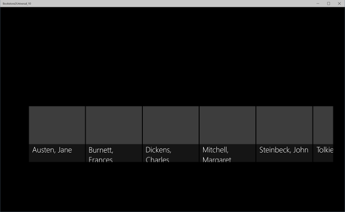 die Windows 10-App mit Änderungen am ursprünglichen Quellcode auf einem Desktopgerät, verkleinerte Ansicht