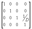 Abbildung der Projektionsmatrix