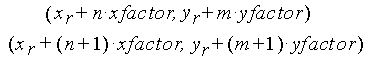 Gleichung, die die Positionen zeigt, an denen Pixel für eine Ersetzung geeignet sind.