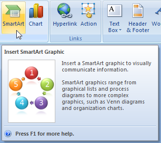 Screenshot der QuickInfo mit Grafik und Text 