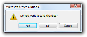 Screenshot mit einem Microsoft Office Outlook-Dialogfeld 