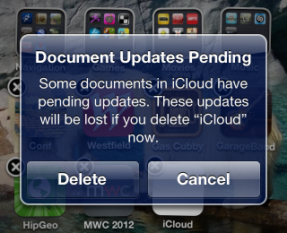 Screenshot shows a warning for Document Updates Pending.