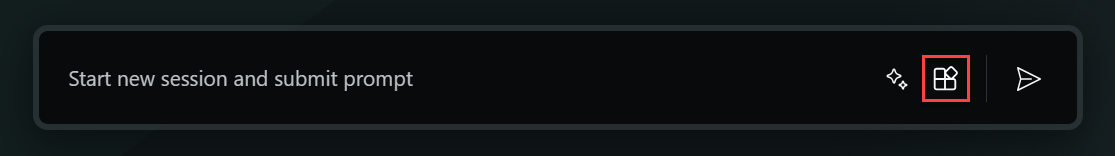 Screenshot of the prompt bar in Microsoft Security Copilot with the Sources icon highlighted.