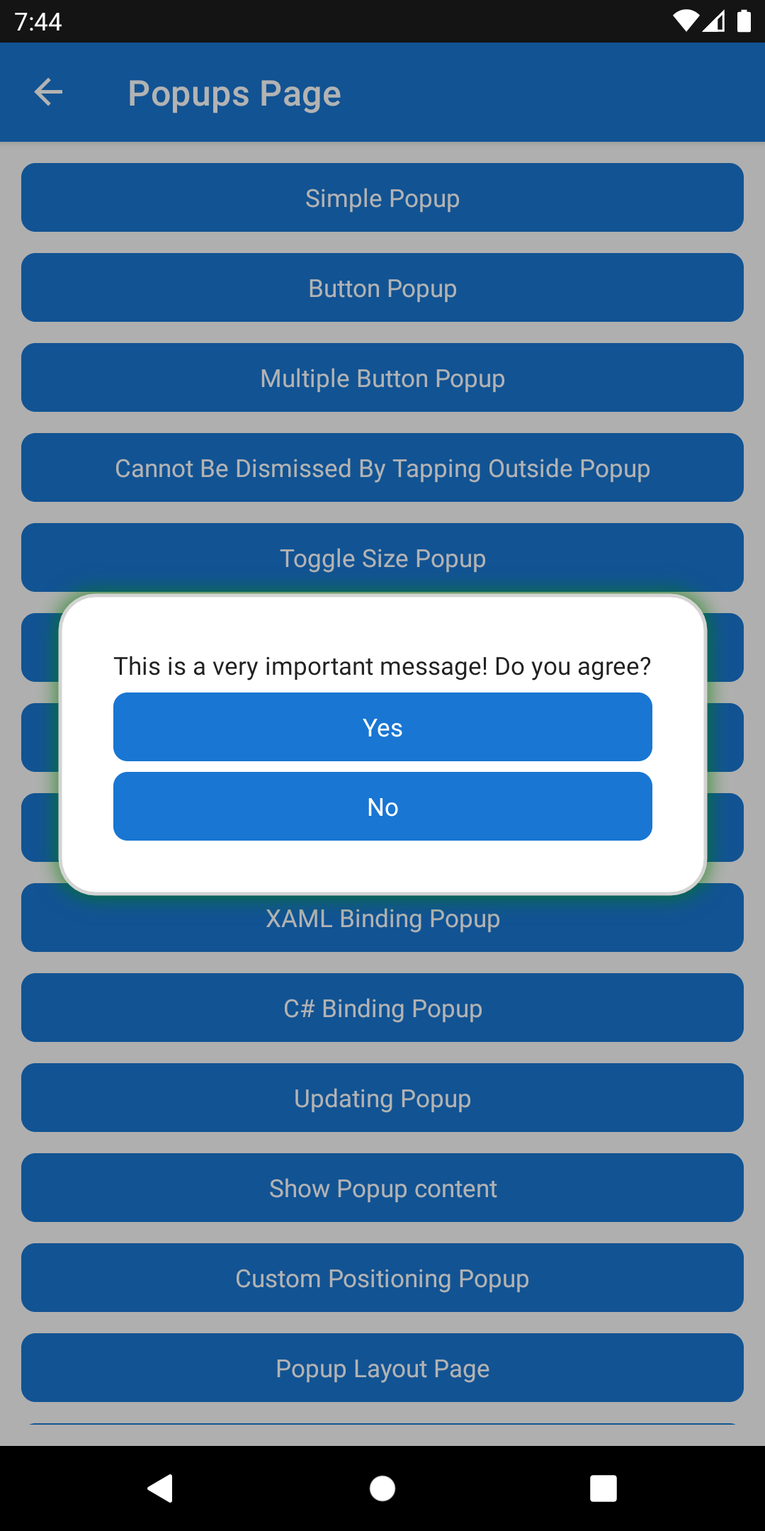 Popup rendering with a green shadow Popup green shadow