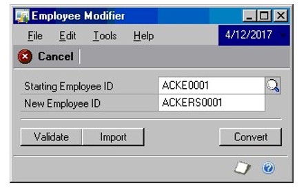 Employee change