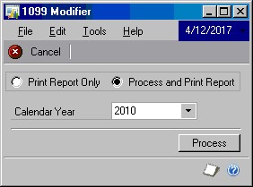 1099 Modifier tool