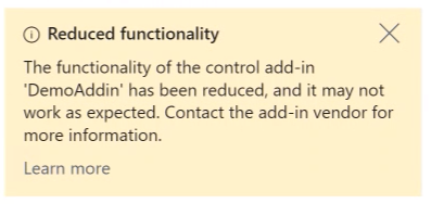 Busy control add-in. Busy control add-in.