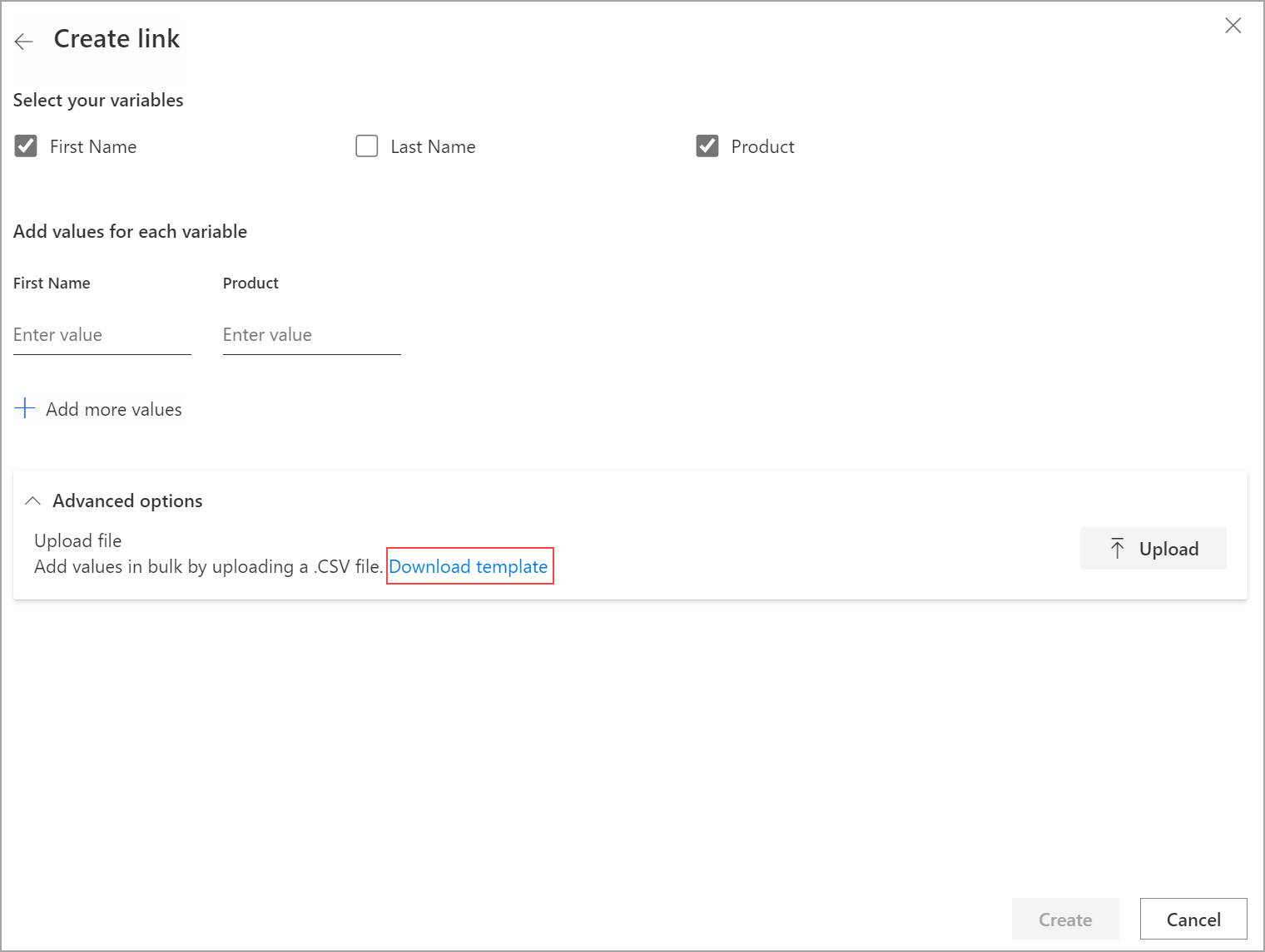 Download a template to create custom links for the survey Download a template to create custom links for the survey.