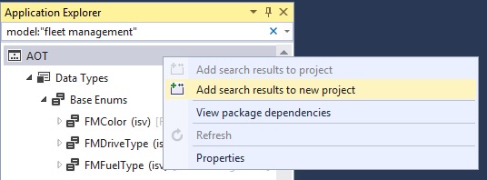 Add item to a new model.