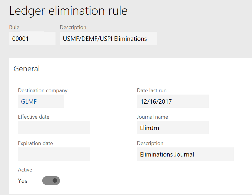 Basic properties of an elimination rule Basic properties of an elimination rule.