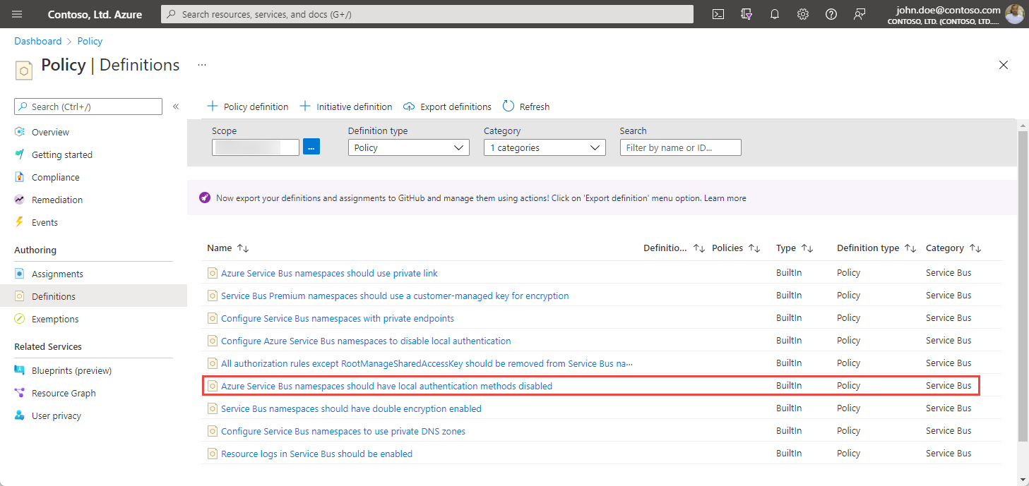 Azure policy to disable location authentication.