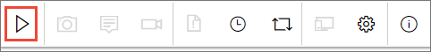 Screenshot of starting the exploratory testing session.