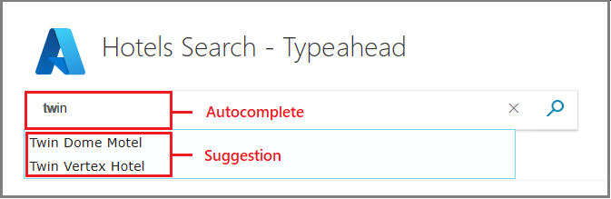 Visual comparison of autocomplete and suggested queries