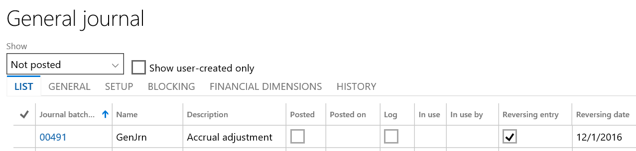 General journal reversing.