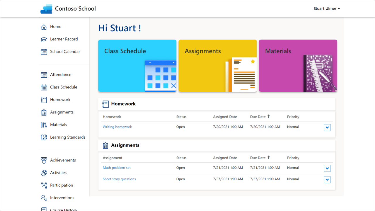 Parent and student portal Parent and student portal