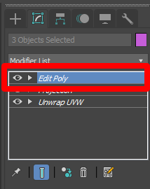 Edit Poly modifier Edit Poly modifier.