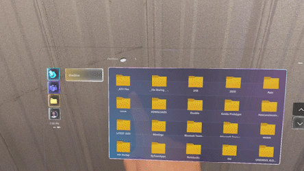 Animation of using OneDrive breadcrumbs Animation of using OneDrive breadcrumbs.