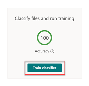 Screenshot showing the Contracts page with Classify files and run training option highlighted.