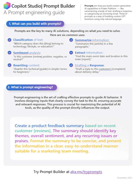 Στιγμιότυπο οθόνης της σελίδας 1 του οδηγού μηχανικής προτροπής.