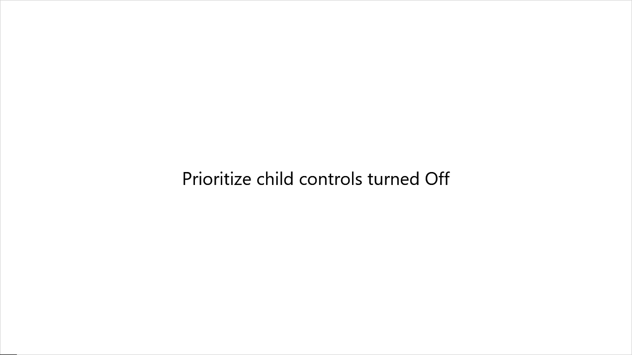 Να μην γίνεται ιεράρχηση θυγατρικών στοιχείων ελέγχου