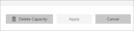 Delete and apply buttons for capacity settings in Power BI Premium