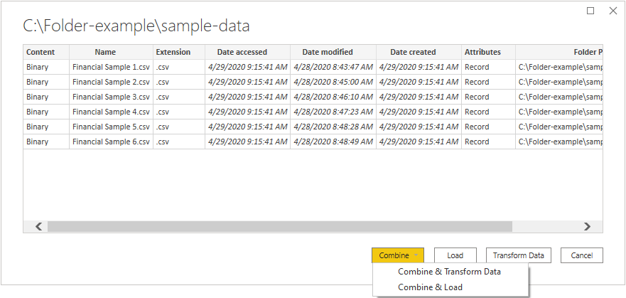 Συνδυάστε αρχεία από φάκελο.