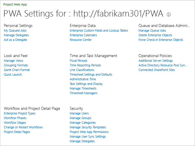 ALM_TFSPS_PWA_PM_Settings PWA Settings when Project Permission mode