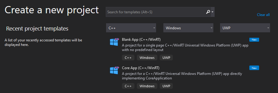 Visual Studio project and item templates for Windows apps - Windows ...