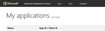 application registration portal