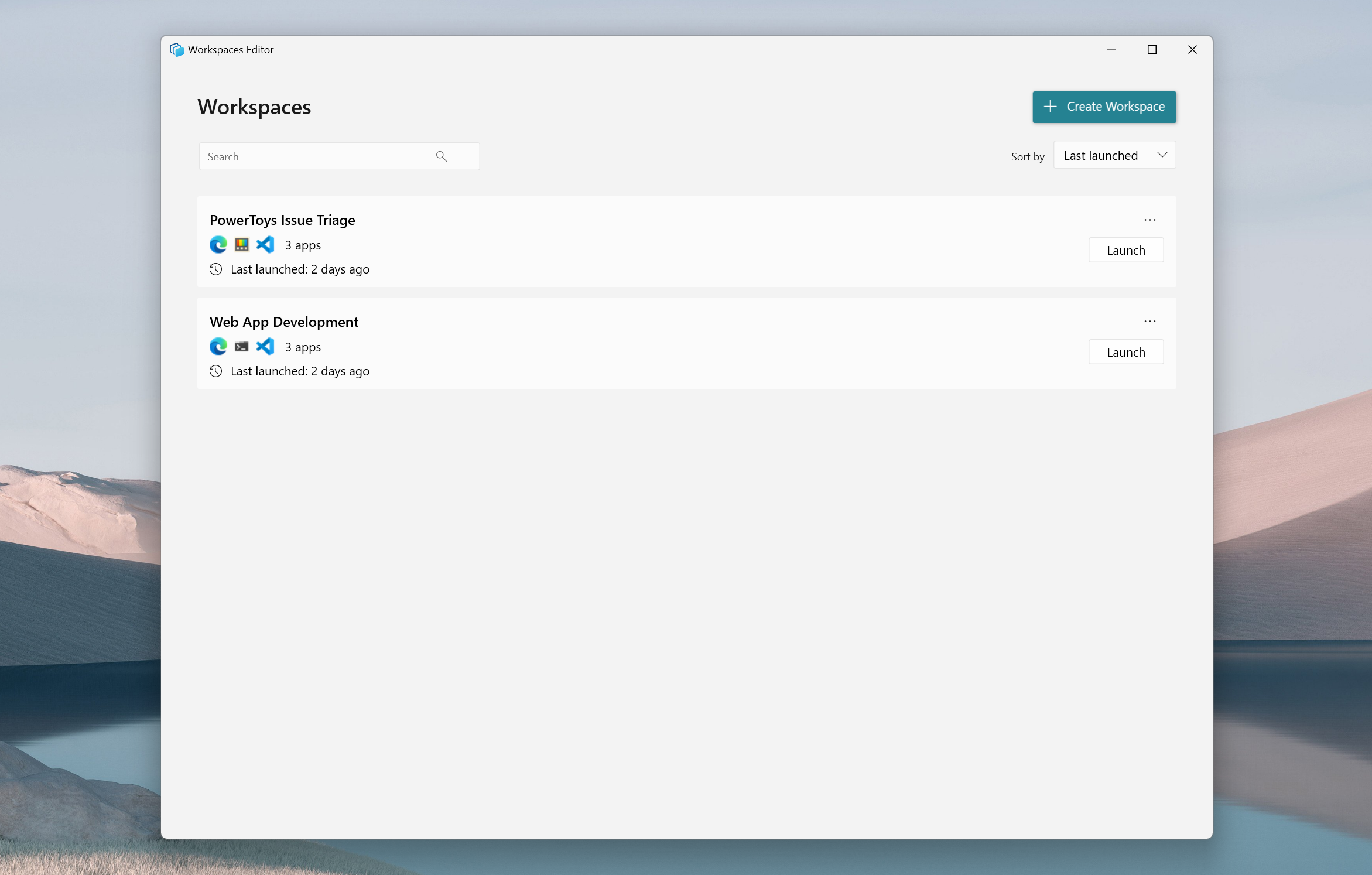 Workspaces icon