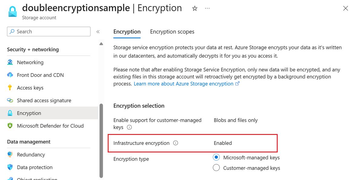 Encrypted storage