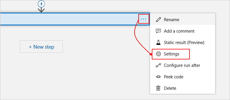 Upper right corner settings