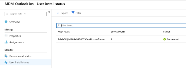 Second screenshot of device install status