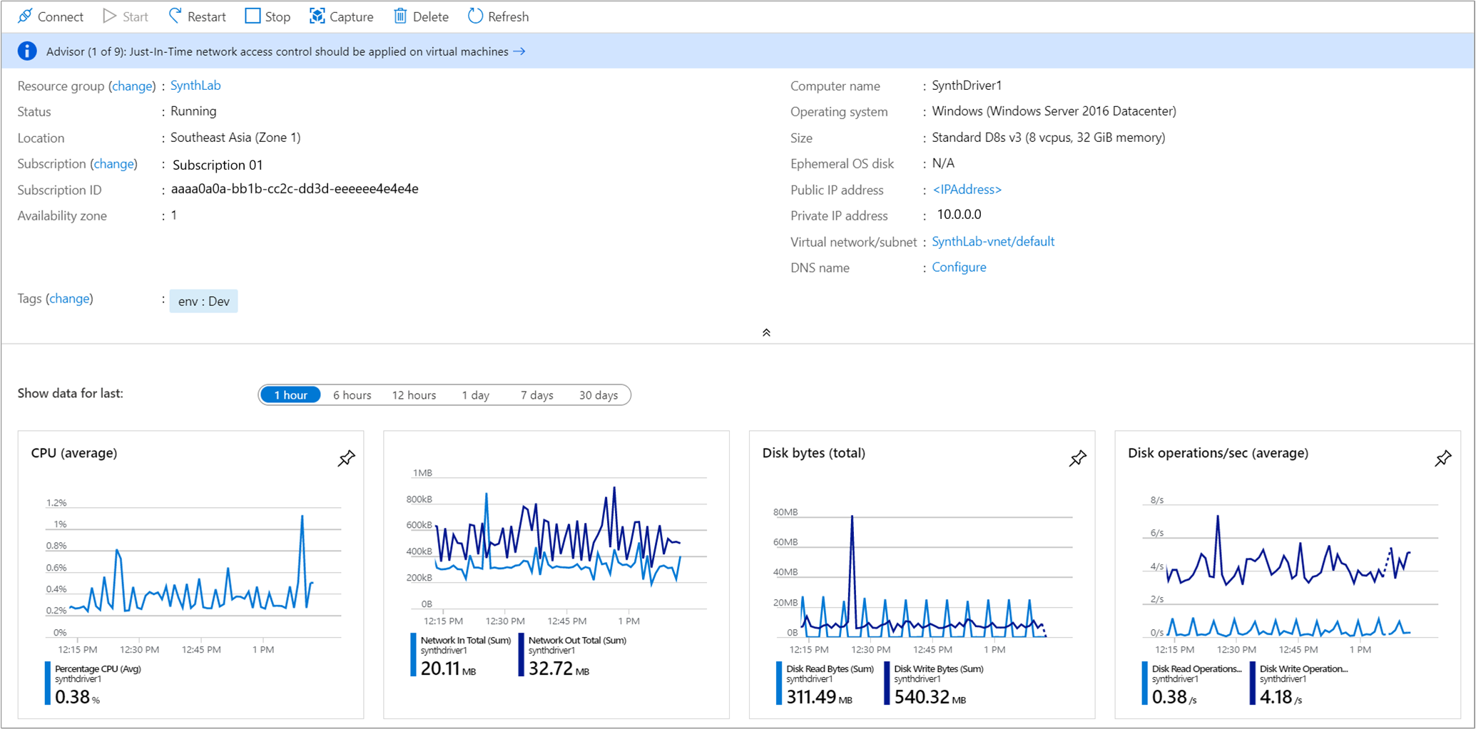 Vm details