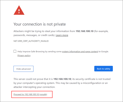 Data Box Heavy connects to local web UI