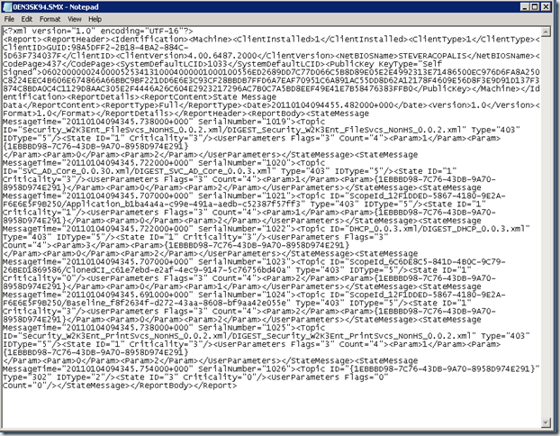 Screenshot of an example SMX file in Notepad.