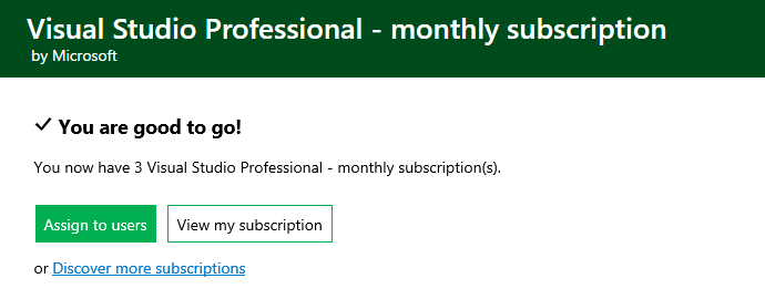 Assign subscriptions to others
