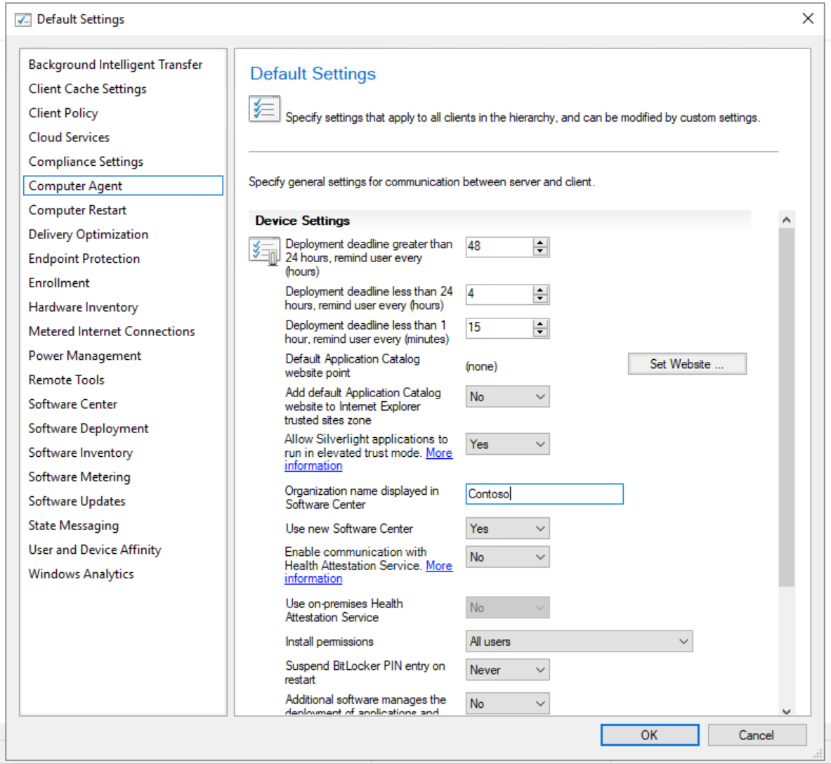 Set default settings перевод. CCCLIENT настройки. МС конфиг виндовс 9. True config client 7 окно.