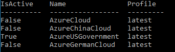 Azure Government CLI