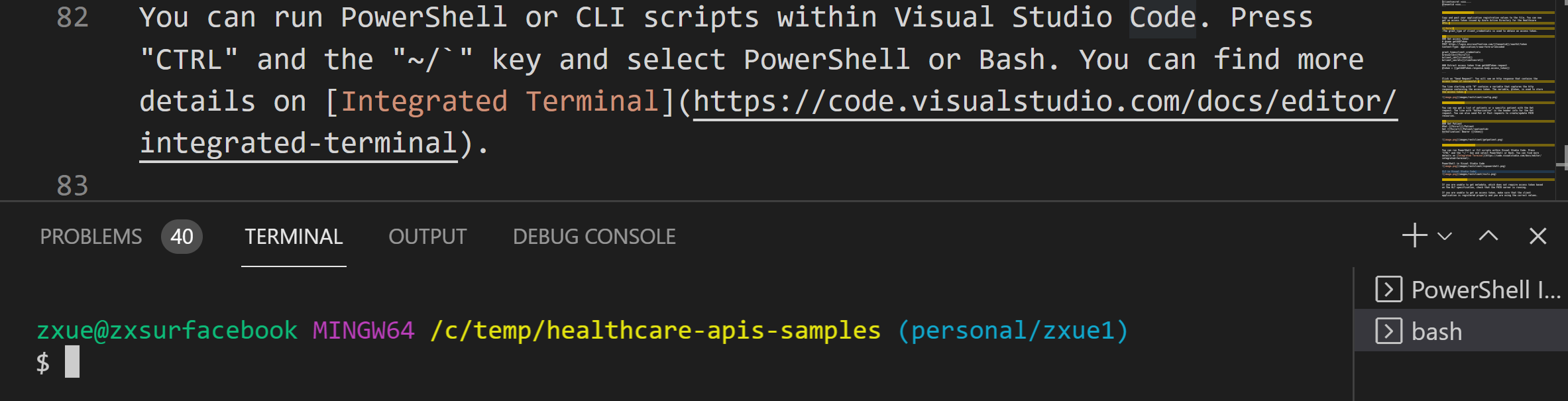 running CLI