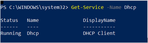 Screenshot showing how to set DHCP Start Type.