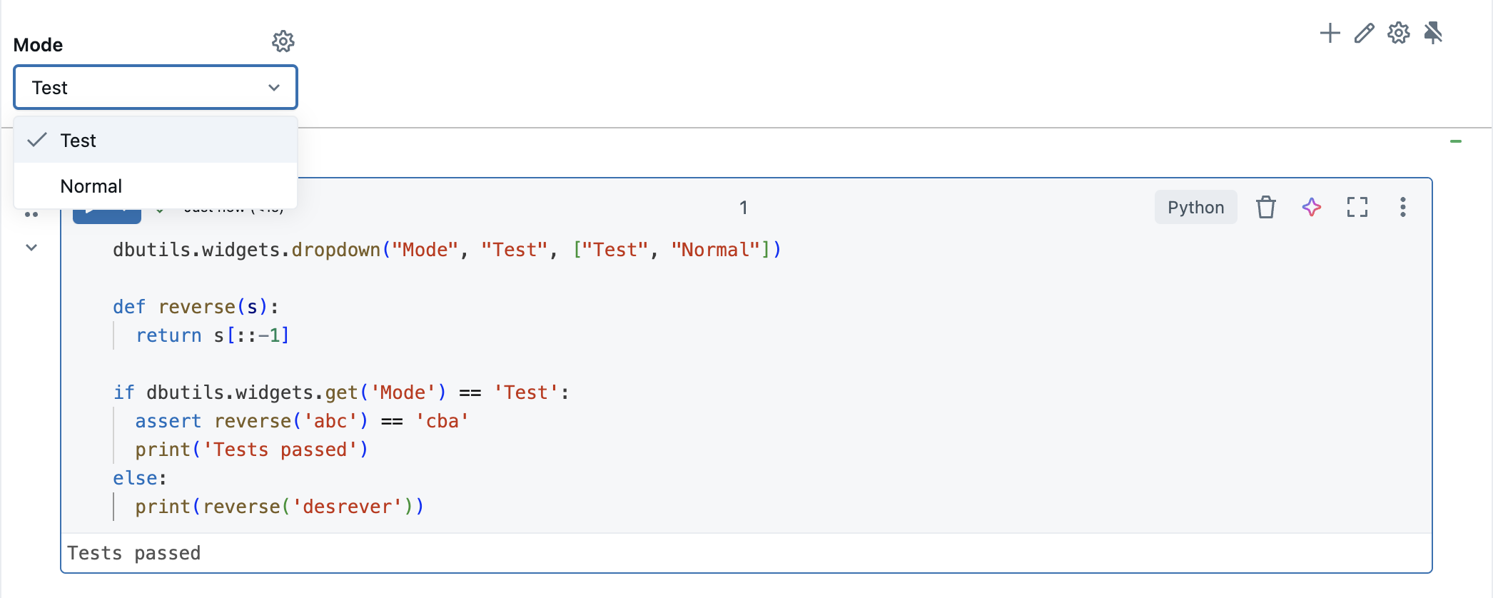 Widget customize execution