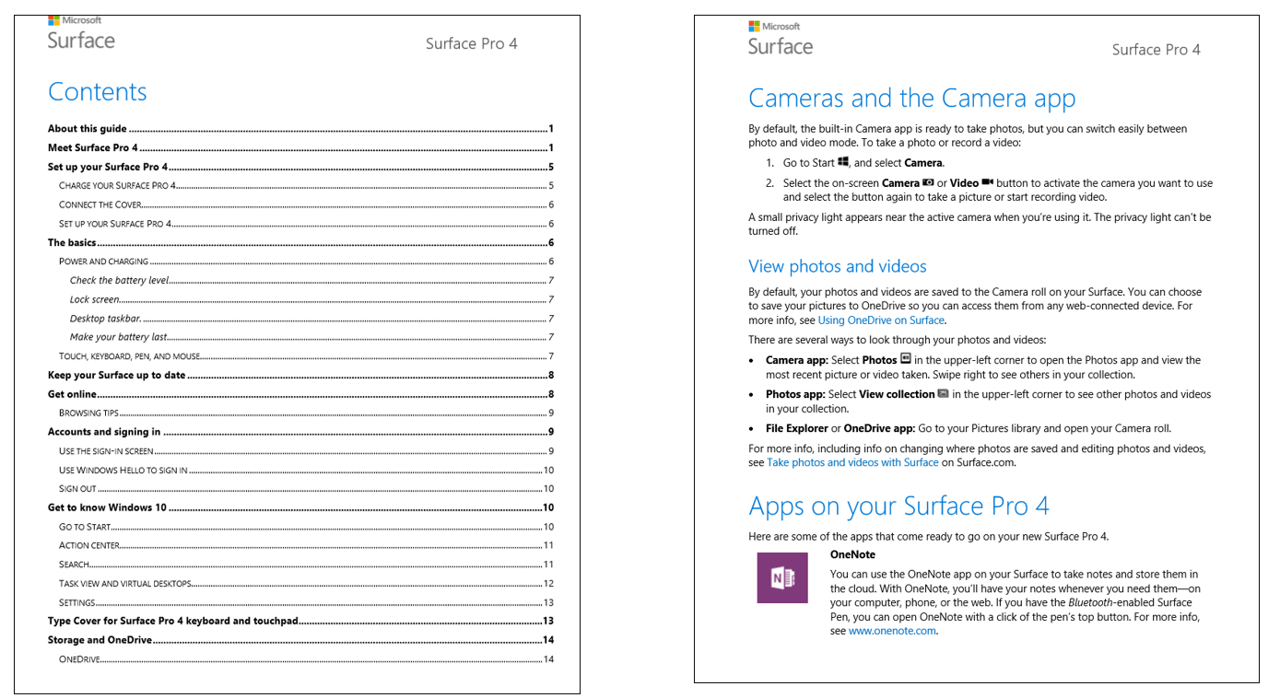 Product Manual example for a knowledge base