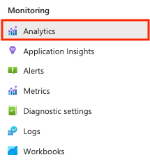 Select analytics for API Management instance in portal