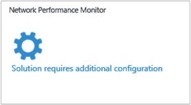 Network Performance Monitor tile