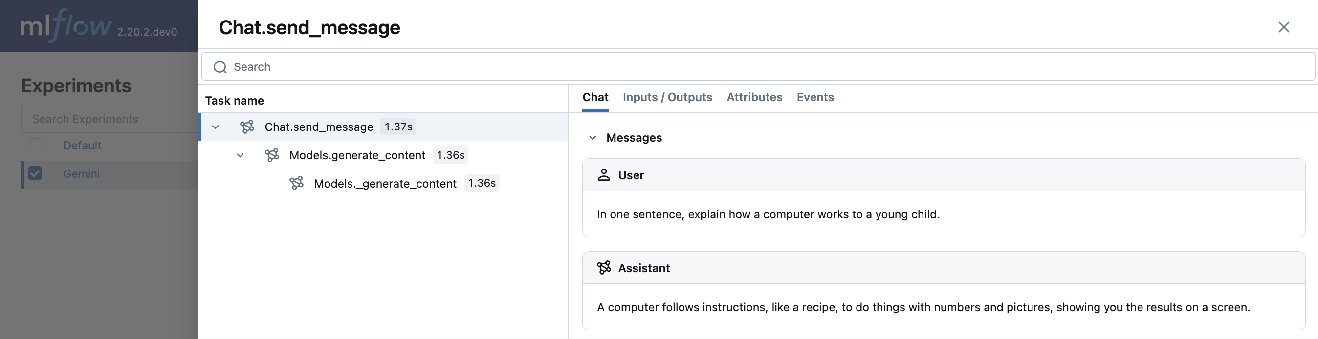 OpenAI Tracing using autolog