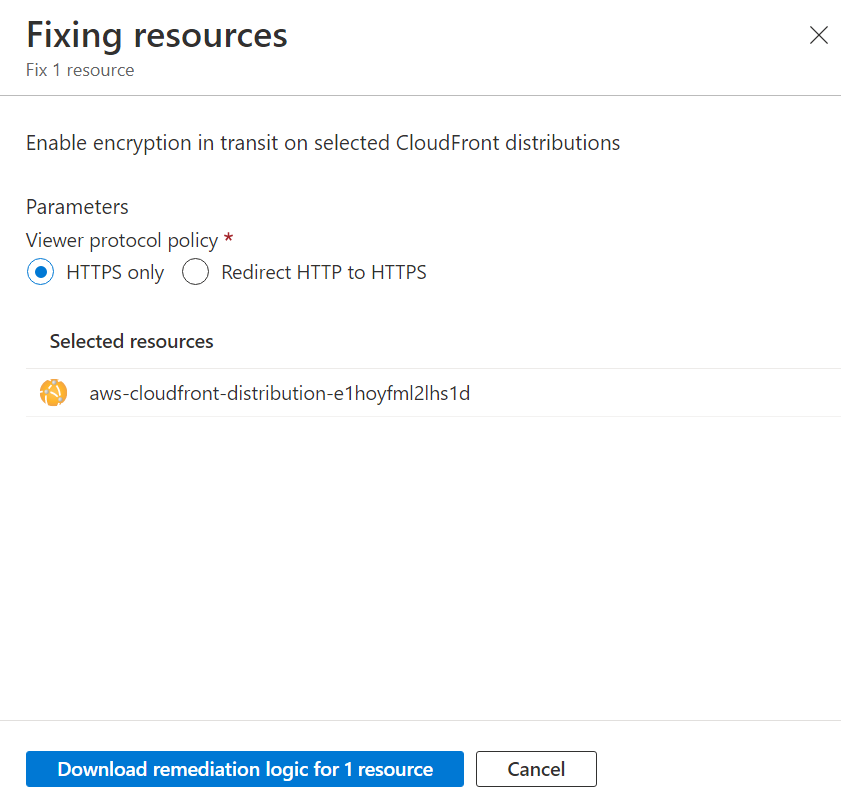 Screenshot showing fixing resources window.